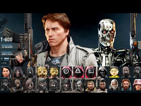 All T-800 Voice Lines, Animations, Weapons & Executions | COD BLACK OPS 6 The Terminator Event