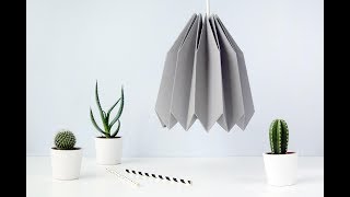 Lampa origami z papieru