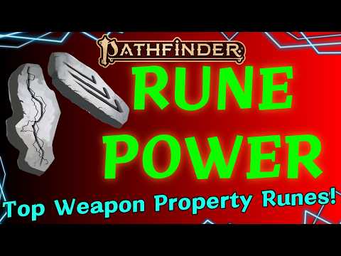 Top 20 Weapon Property Runes for Pathfinder 2e!