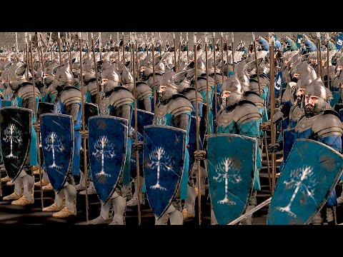 Rise Of Mordor - The Intense War: Dol Amroth VS Rohan - LOTR  Cinematic Battle