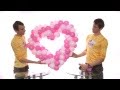 Как сделать сердце из шаров (heart made ​​of balloons) 