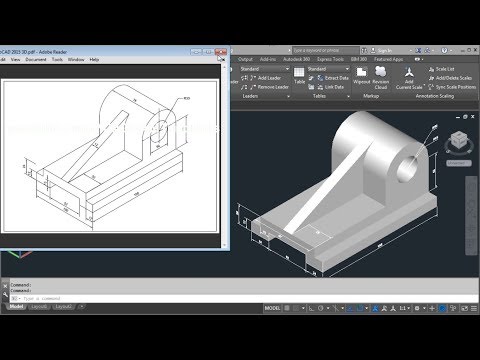 AutoCAD 2015 3D Tutorial for Beginners Video