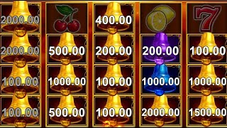 🔞🔞🔔 40 Shining Crown Bell Link BIG WIN 👑 Linked Jackpot Fruit Slot