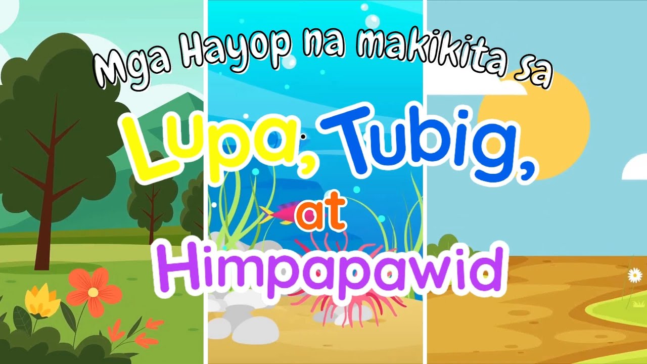 MGA HAYOP NA MAKIKITA SA LUPA, TUBIG AT HIMPAPAWID