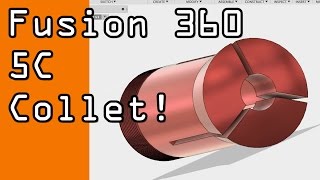 Fusion 360 Hardinge 5C Collet CAD Tutorial! FF43