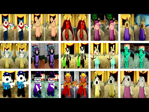 ALL PIGGY INFECTED VS NON INFECTED JUMPSCARE