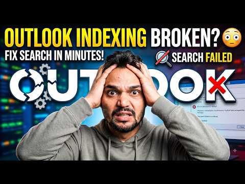 Outlook Indexing Not Working? 😳 Fix Search in Minutes | Complete Guide