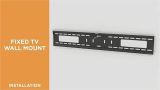 How to Install X-Large Heavy-Duty Fixed TV Wall Mount-LP42-69F