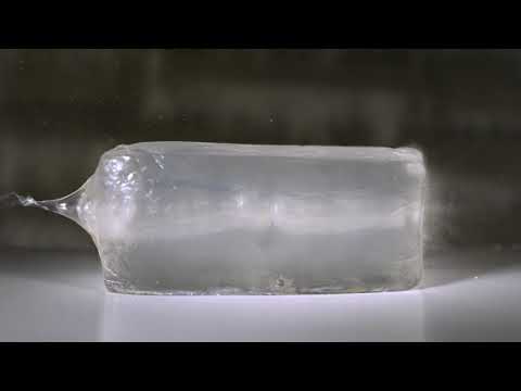 9mm pistol round fired into ballistic gel - Super Slow Mo