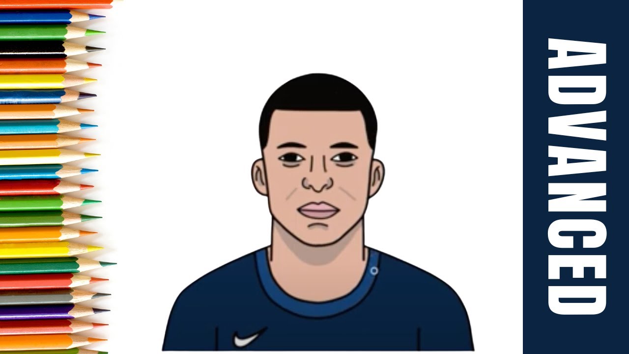 How To Draw Kylian Mbappe | Step By Step | EASY For KIDS