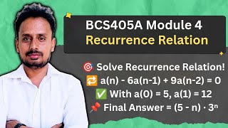 📊 Discrete Mathematics: Recurrence Relation Problem with Initial Conditions