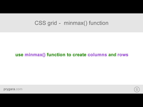 CSS grid - use minmax () function to create grid columns and rows