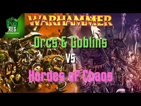 Warhammer Fantasy 6th Edition Battle Report | Orcs & Goblins vs Hordes of Chaos