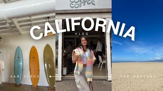 WEEKEND IN CALIFORNIA: San Diego + LA | long distance besties trip, coffee shops, and rainy days