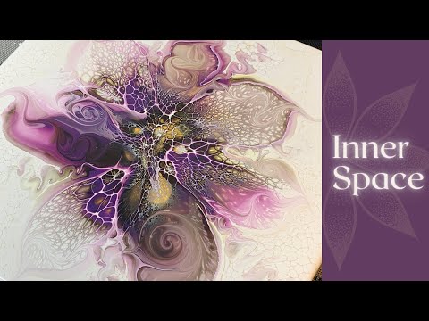#226 Inner Space Floating Bloom | Acrylic Pour Painting | Abstract | Fluid Painting