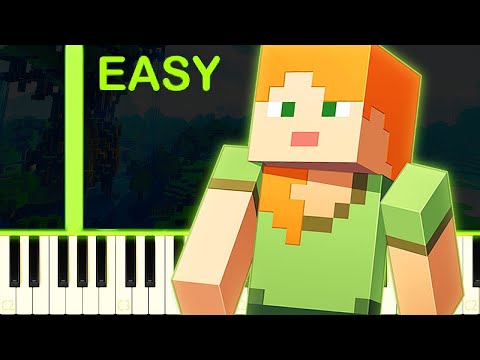 The Green Notes - SUBWOOFER LULLABY | MINECRAFT - EASY Piano Tutorial