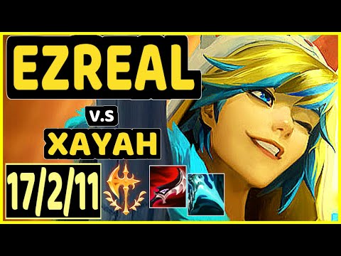 YUUKI60 (EZREAL) vs XAYAH - 17/2/11 KDA BOTTOM ADC GAMEPLAY - EUW Ranked MASTER