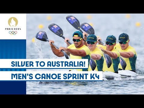 Silver to Australia! 🇦🇺 | Men's Canoe Sprint K4 | #Paris2024 Highlights