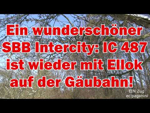 Ein wunderschöner SBB Intercity! IC 487 ist wieder lokbespannt auf der Gäubahn unterwegs mit 120!
