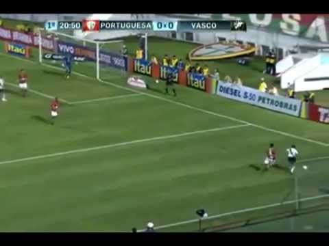 Golaço de Alecsandro de bicicleta - Portuguesa 0x1 Vasco - Brasileirão - 26/05/12