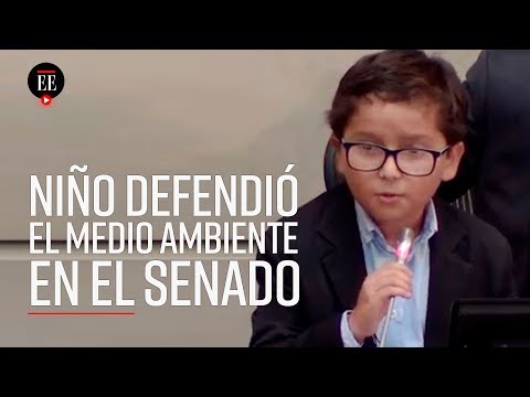 Niño ambientalista solicitó a los congresistas "legislar para la vida" - El Espectador
