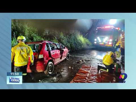 Acidentes em rodovias do Oeste de SC deixam feridos e danos