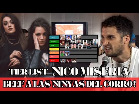 ¡BEEF a las Ninyas del Corro!  🤯 | TIER LIST con NICO MISERIA y ALLAN PARRISH