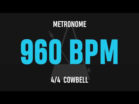 960 BPM 4/4 - Best Metronome (Cowbell)