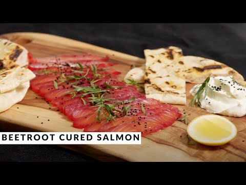 Beetroot Cured Salmon by Lynton Tapp