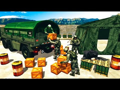 OffRoad US Army Transport Truck Simulator - Cargo Vehicle Driving Mountain 3D