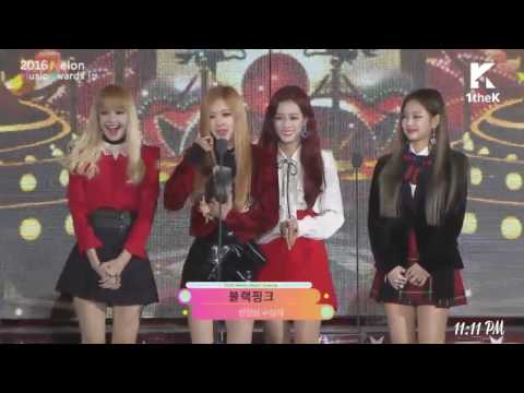 161119 BLACKPINK   Best New Artist Award @ MelOn Music Awards