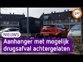 Aanhangwagen met mogelijk drugsafval achtergelaten in woonwijk