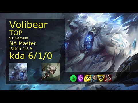 Rank 1 NA Volibear Top: Volibear vs Camille