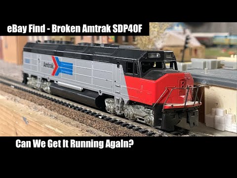 eBay Find - Broken Amtrak SDP40F - Can We Make It Run?