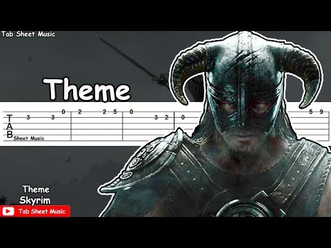 Skyrim - Theme Guitar Tutorial Video