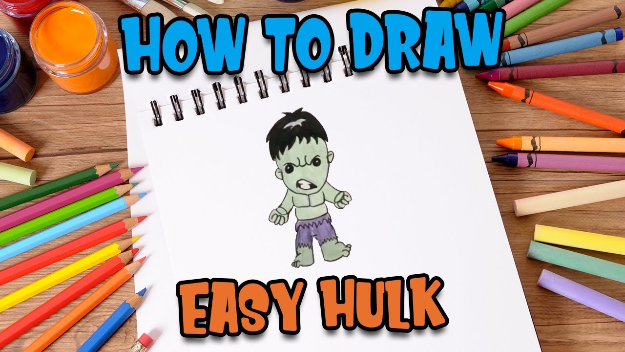 How to Draw easy Hulk step by step for Kids