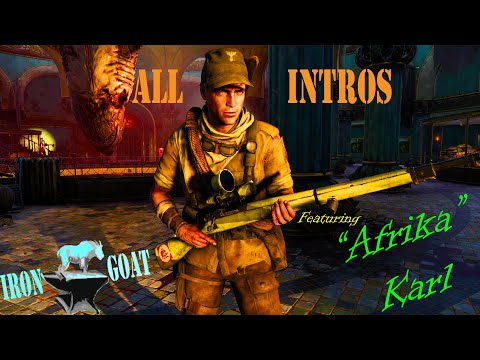 Zombie Army 4: Dead War - All Intro Cutscenes - "Afrika" Karl Fairburne
