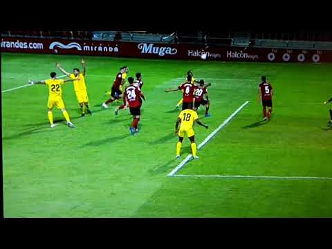 GOL STUANI EN EL ULTIMO MINUTO VS MIRANDES- GIRONA VS MIRANDÉS 3-3  MIRANDÉS VS GIRONA GOL STUANI