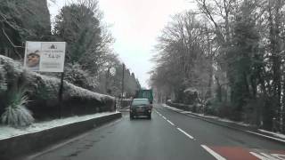 preview picture of video 'Driving Along Wells Road A449 From Malvern Wells To Great Malvern, Worcestershire 10th February 2012'