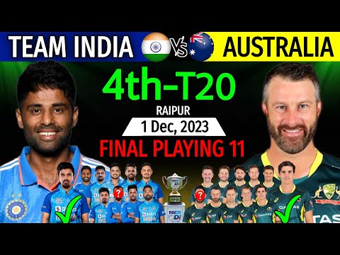 India Vs Australia Next T20 Match 2023 - Details & Playing 11 | India Vs Australia 4th T20 2023 Info
