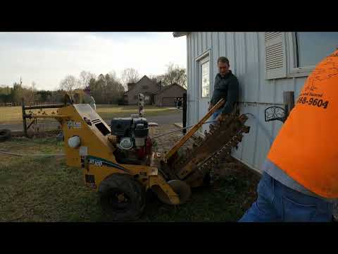 Using a Trencher for Electrical work