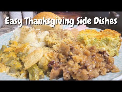 Easy Thanksgiving Side Dishes - Broccoli Cornbread -...