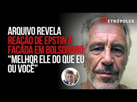 Arquivo revela como Epstein reagiu à facada em Bolsonaro