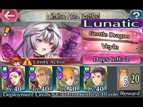 The battle with Limited unit : Vs. Mythic! Vayle - Lunatic (with F2P units, No SIs but seals)