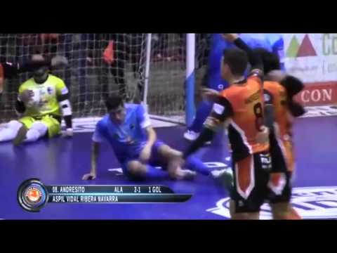 Gol Andresito (2-1) Aspil Vidal Ribera Navarra -  Peñíscola Rehab Medic. J22, Primera Div