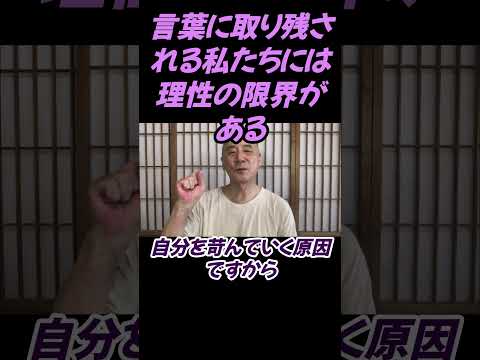 仏教学科 言葉に取り残される、私たちの理性の限界があるのです#切り抜き＃ヨガ＃健康#仏教＃瞑想＃マインドフルネス