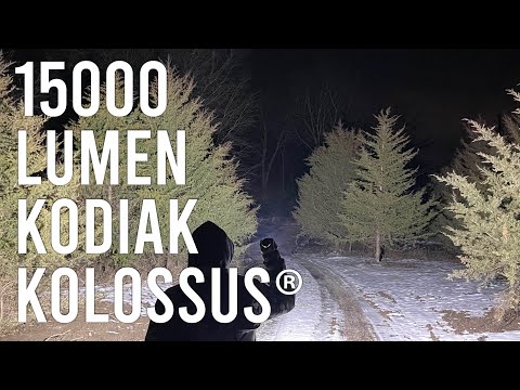 Kodiak® Kolossus® 15,000 Lumen Rechargeable Tactical Flashlight / Powerbank