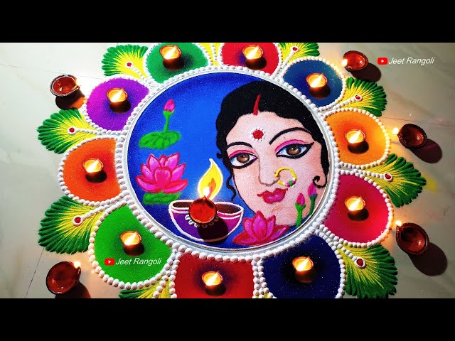 Beautiful and attractive rangoli design for diwali by jeet rangoli