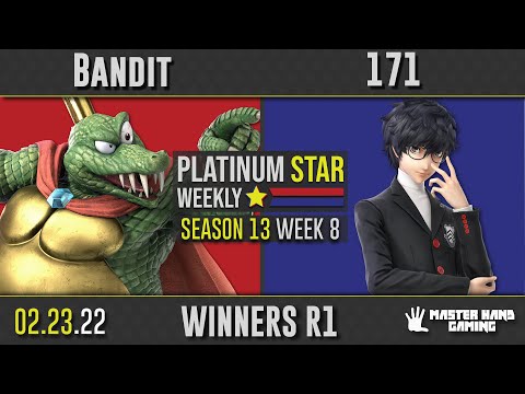 PSW S13:W9 - Bandit (King K Rool) vs 171 (Pyra, Mythra, Joker) - WR1