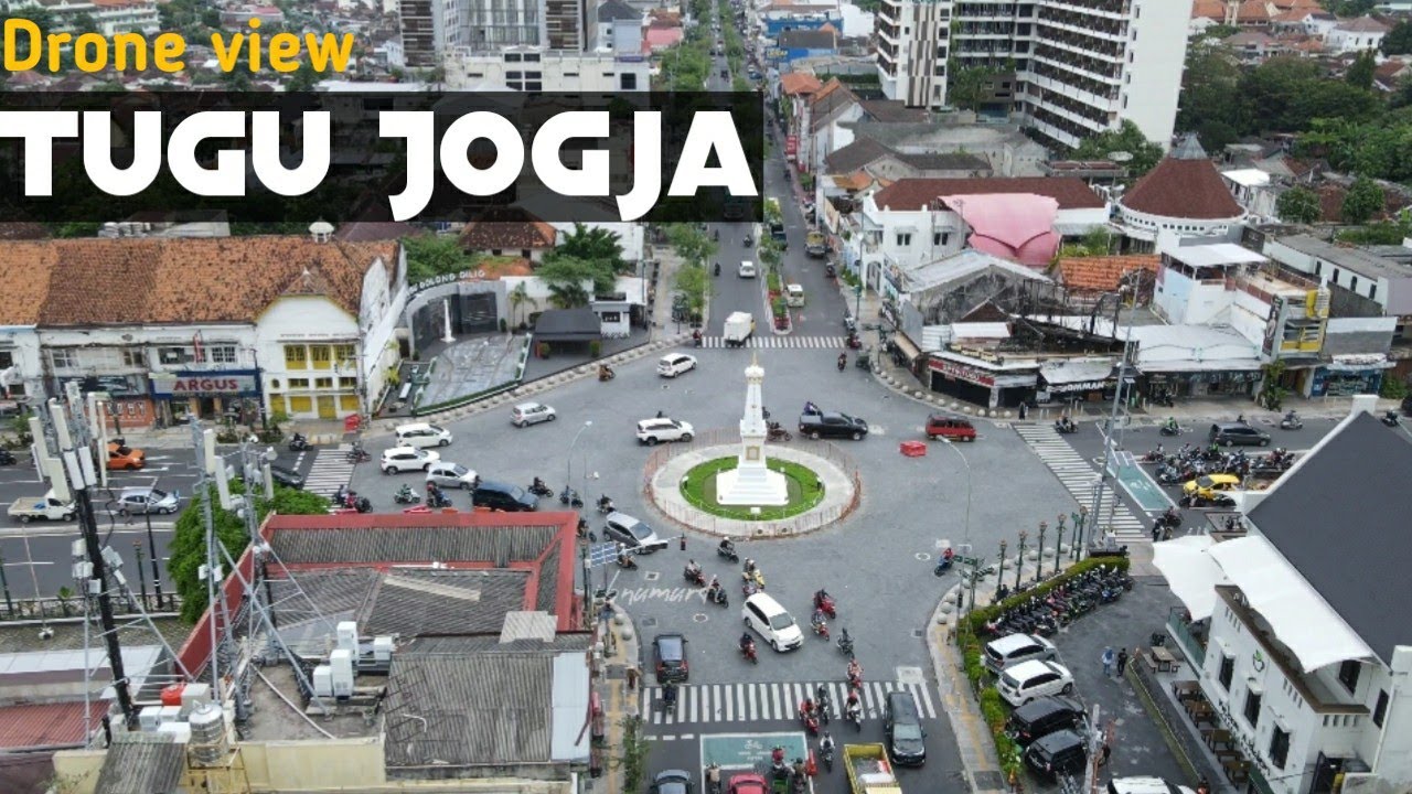 view drone Tugu Jogja| #yogyakarta #tugujogja #jogja